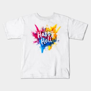 Happy Holi For Women Men Kids Color India Hindu Gifts Kids T-Shirt